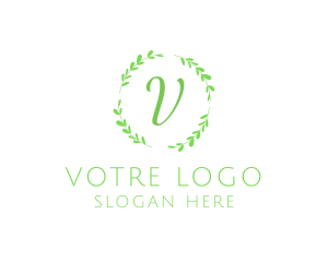 Spring - Organic Leaf  Natural Produce logo design