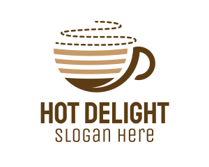 Hot Coffee Cup logo design