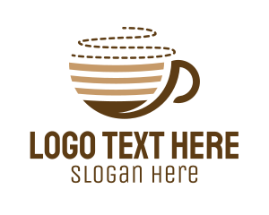 Hot Coffee Cup Logo