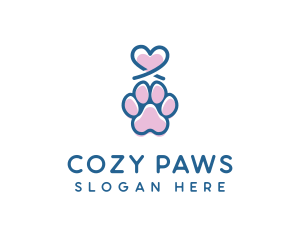 Heart Paw Pet logo design