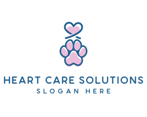 Heart Paw Pet logo design