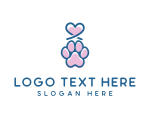 Litter - Heart Paw Pet logo design