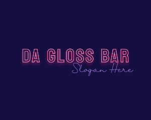 Neon Nightclub Bar logo design