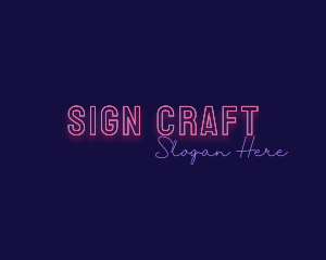 Neon Nightclub Bar logo design