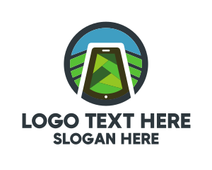 Web - Nature Scenery Mobile logo design