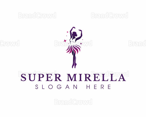 Ballerina Ballet Dance Logo