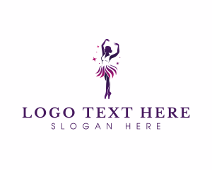 Stage - Ballerina Ballet Dance logo design