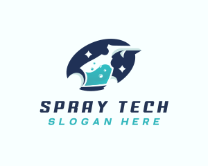 Sprayer - Sprayer Cleaning Janitorial logo design