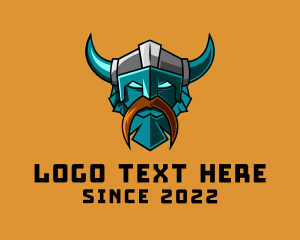 Knight - Viking Warrior Gaming logo design