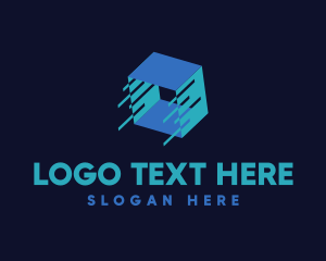 Boxes - 3D Fast Storage Cube logo design