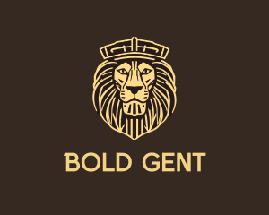 Regal Crown Lion logo design
