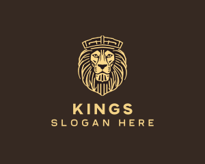 Regal Crown Lion logo design