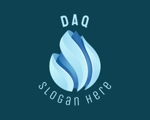3D Water Droplet Beverage  Logo