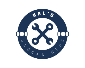 Plumber Tools Pipe Emblem  logo design