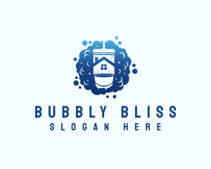 Bubble Bucket Housekeeping logo design