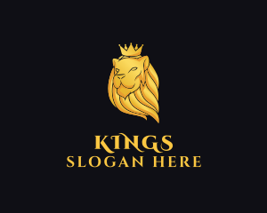 Feline Lion King logo design