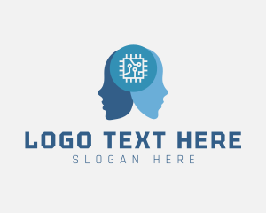 Head - Digital Chip Technology logo design