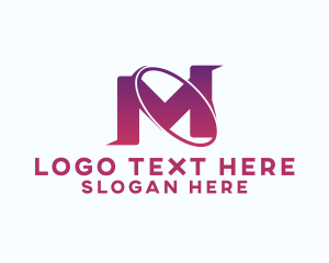 Lettermark - Tech Orbit Ecommerce Letter M logo design