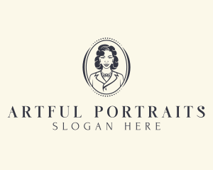 Portrait - Woman Makeup Salon logo design