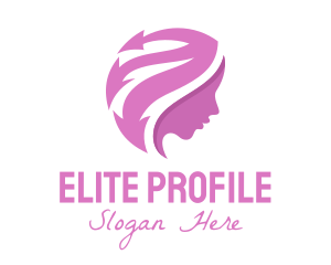 Profile - Pink Feminine Arrow logo design