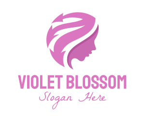 Pink Feminine Arrow logo design