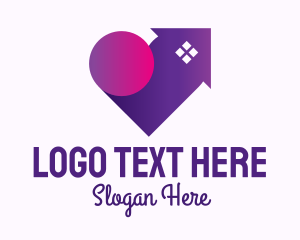 Residential - Purple Lovely Home logo design