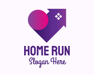 Purple Lovely Home logo design