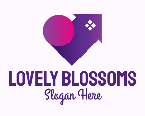 Lovely - Purple Lovely Home logo design