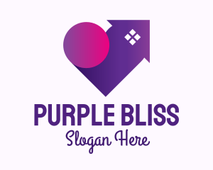 Purple Lovely Home logo design