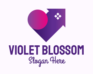 Purple Lovely Home logo design