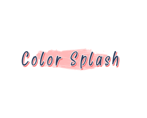 Brush Swoosh Wordmark logo design