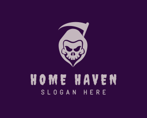 Scary Grim Reaper Logo