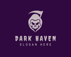 Scary Grim Reaper logo design