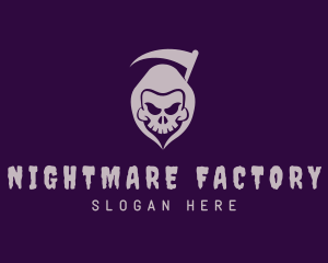 Scary Grim Reaper logo design