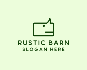 Green Rhino Chat logo design