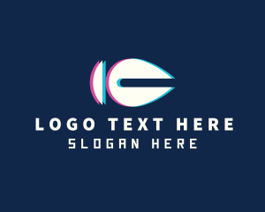Glitch - Cyber Tech App logo design