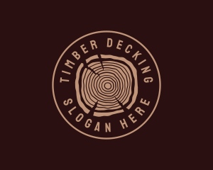 Hipster Timber Wood  logo design