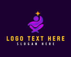 Social Worker - Human Leader Coaching logo design