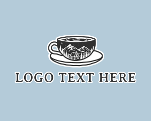 Beverage - Outdoor Mountain Campsite Cafe logo design