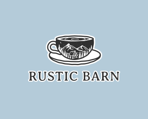 Outdoor Mountain Campsite Cafe  logo design