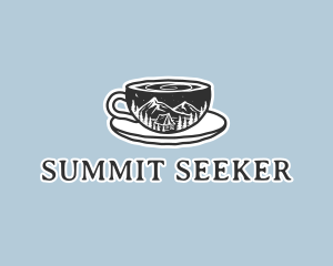 Mountaineer - Outdoor Mountain Campsite Cafe logo design