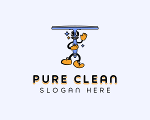 Cleaning Squeegee Wiper  logo design