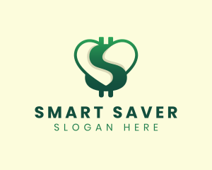 Savings - Dollar Heart Savings logo design