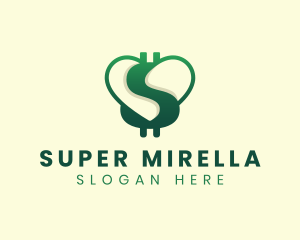 Finance - Dollar Heart Savings logo design