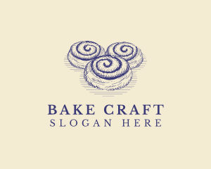 Cinnamon Roll Bread logo design