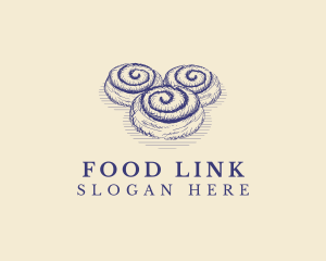 Cinnamon Roll Bread logo design