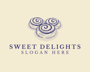 Cinnamon Roll Bread logo design