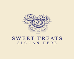 Cinnamon Roll Bread logo design