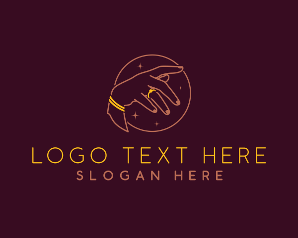 Ring - Hand Ring Jewelry logo design