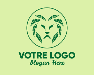 Green Leaf Lion  Logo